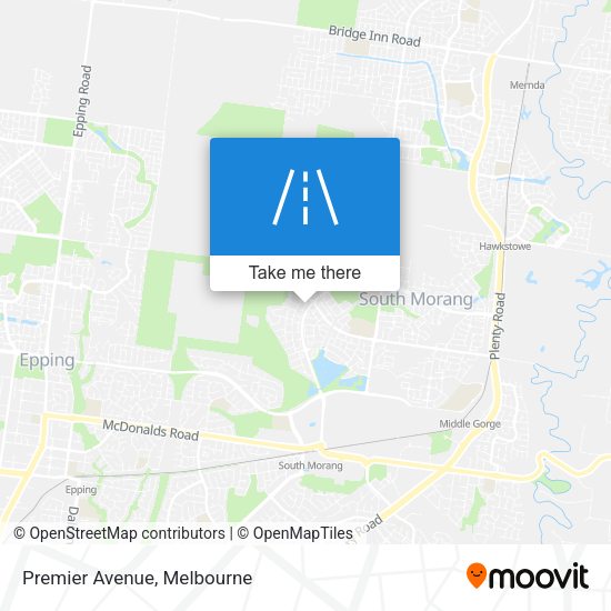 Premier Avenue map