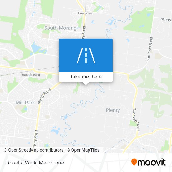 Rosella Walk map