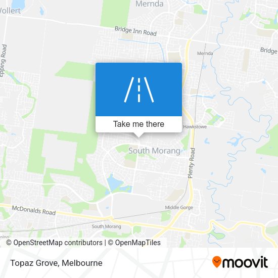 Topaz Grove map