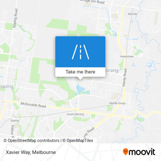 Xavier Way map