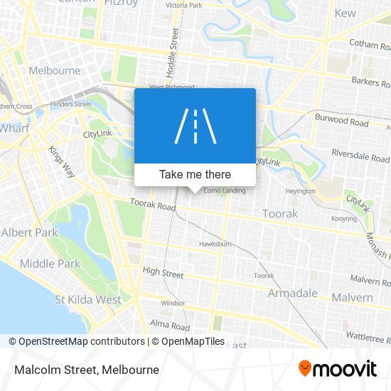 Malcolm Street map