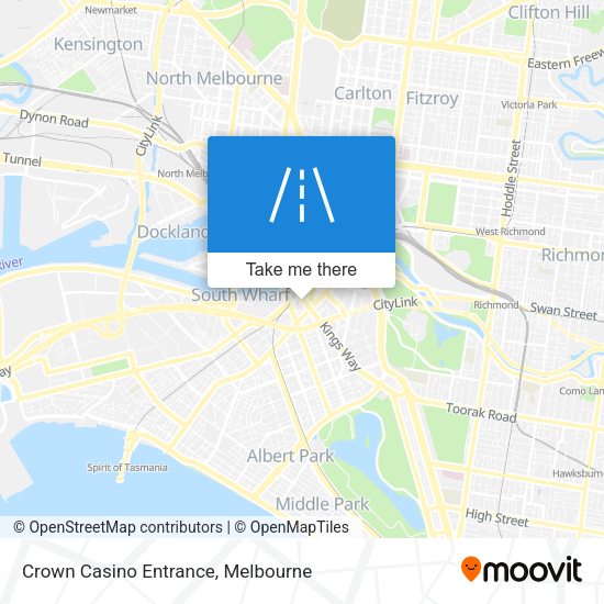 Crown Casino Entrance map