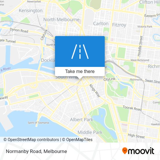 Normanby Road map
