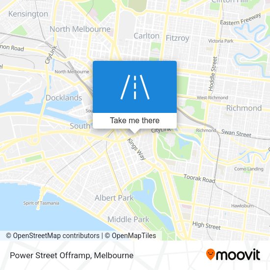 Power Street Offramp map