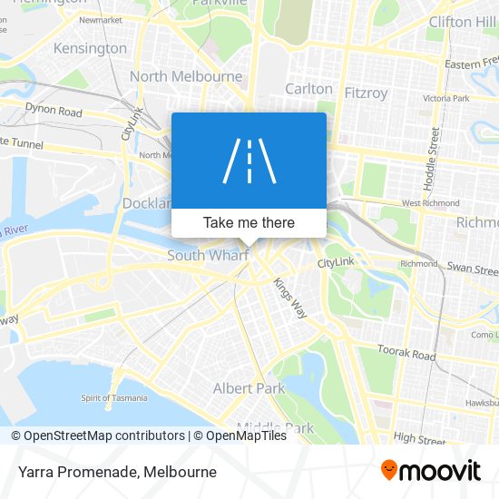 Yarra Promenade map