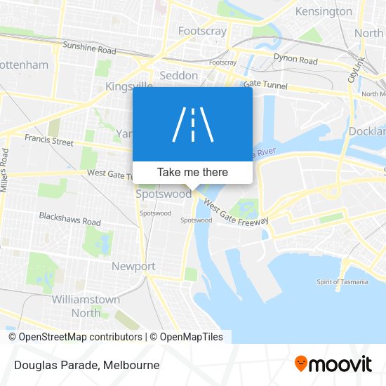 Douglas Parade map