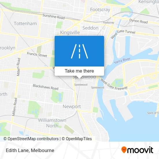 Mapa Edith Lane