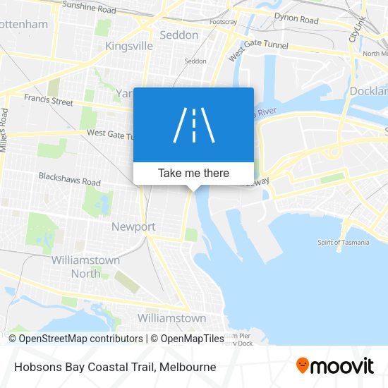 Hobsons Bay Coastal Trail map
