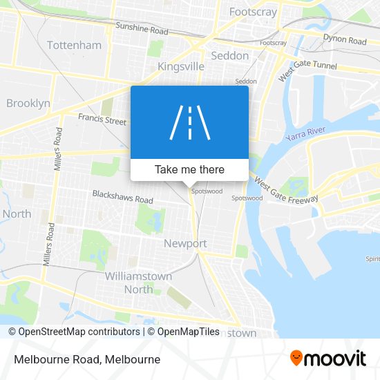 Melbourne Road map