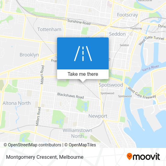 Montgomery Crescent map