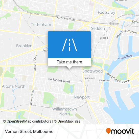 Vernon Street map