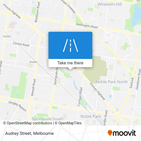Audrey Street map