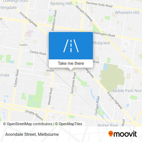 Avondale Street map