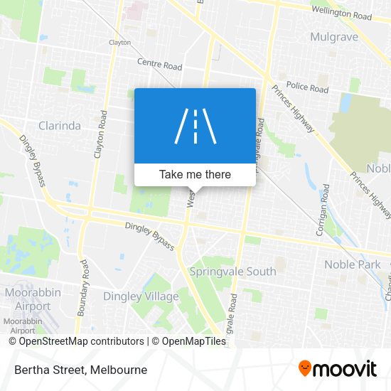 Bertha Street map