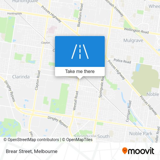 Brear Street map