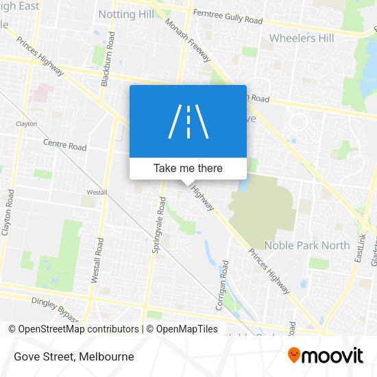 Gove Street map