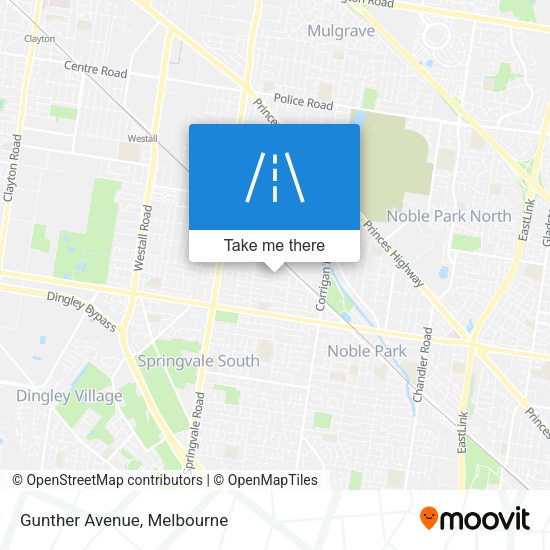 Gunther Avenue map