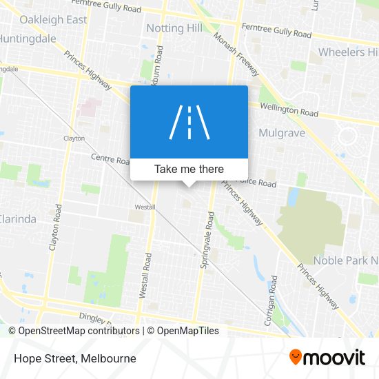 Hope Street map