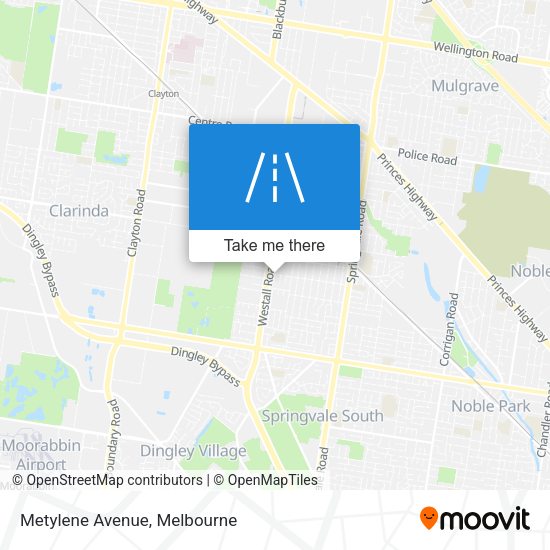 Metylene Avenue map