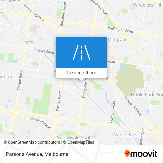 Parsons Avenue map