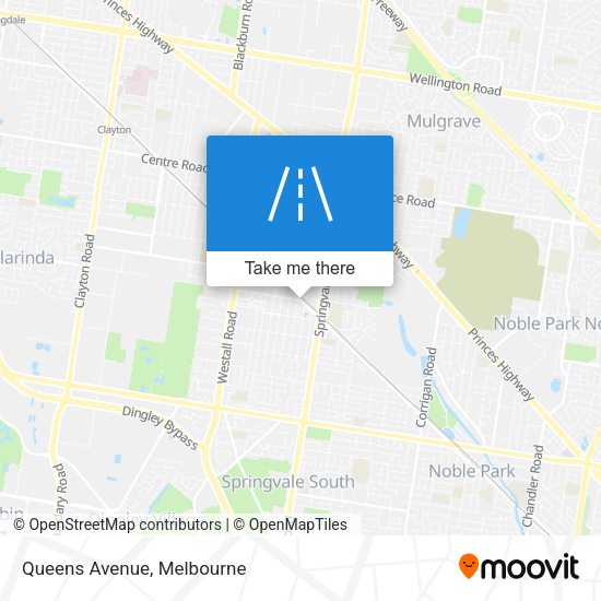 Queens Avenue map
