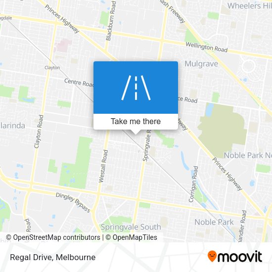 Regal Drive map