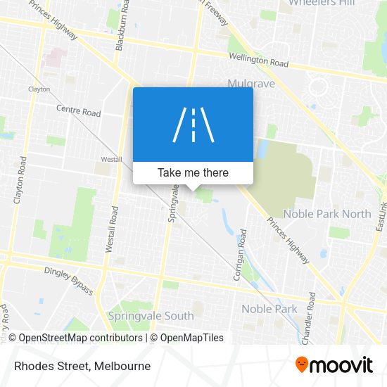 Rhodes Street map