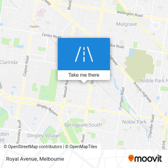 Royal Avenue map
