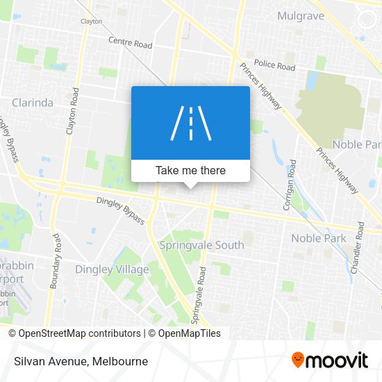 Silvan Avenue map