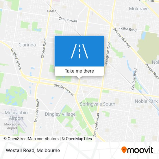 Westall Road map