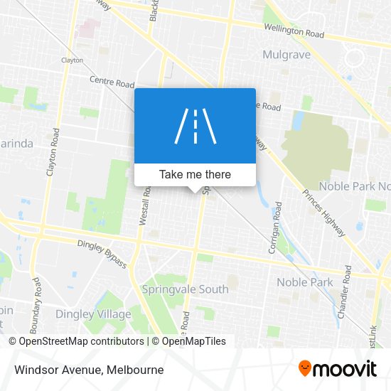 Windsor Avenue map