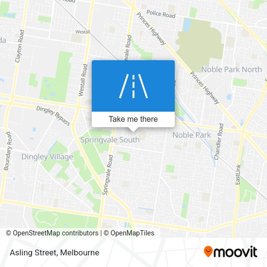 Asling Street map