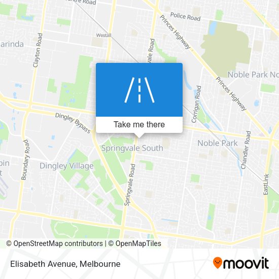Elisabeth Avenue map