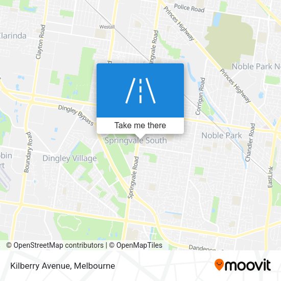 Kilberry Avenue map
