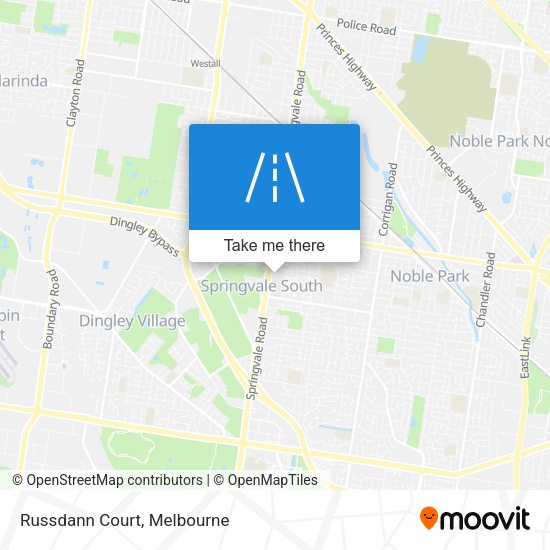 Russdann Court map