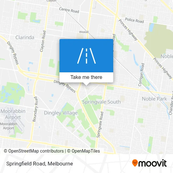 Mapa Springfield Road
