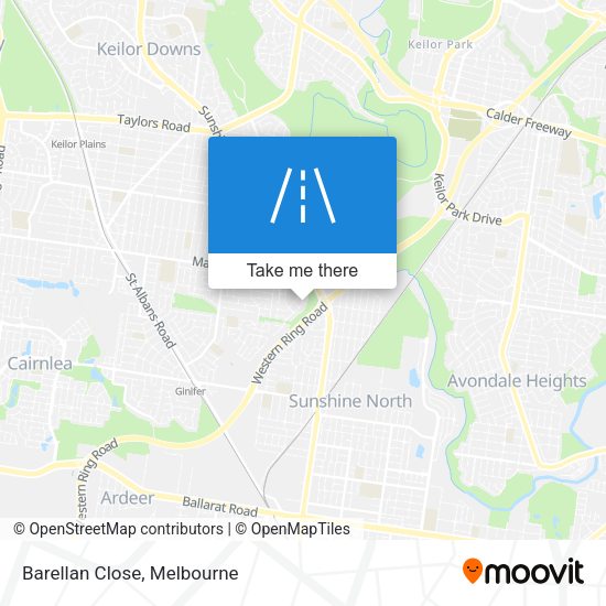 Barellan Close map