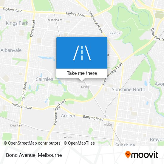 Bond Avenue map