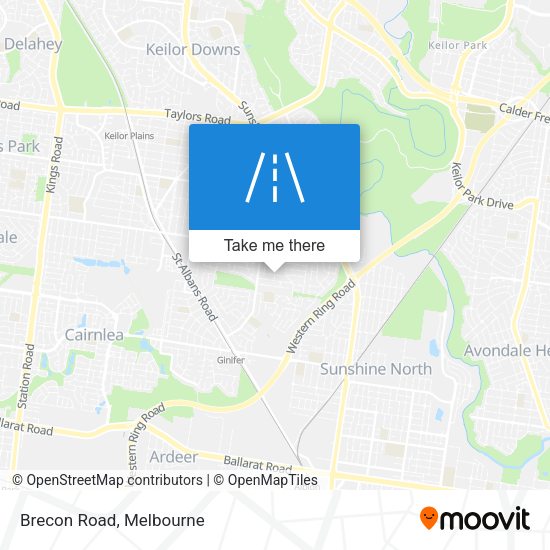 Brecon Road map