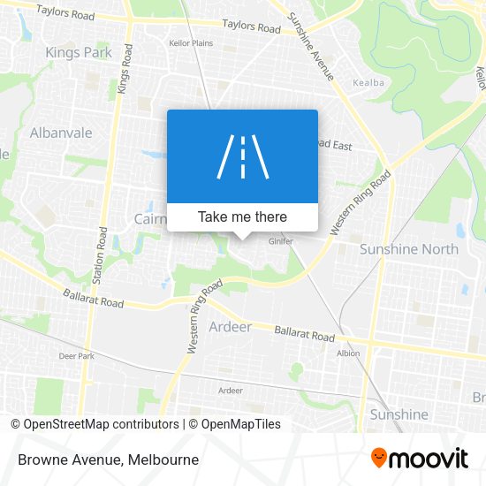 Browne Avenue map