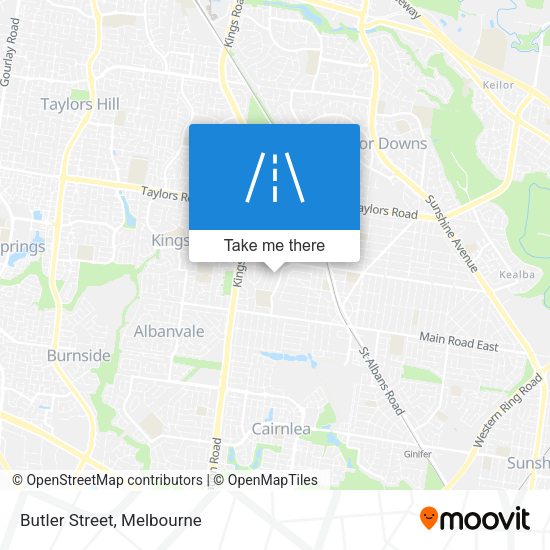 Butler Street map
