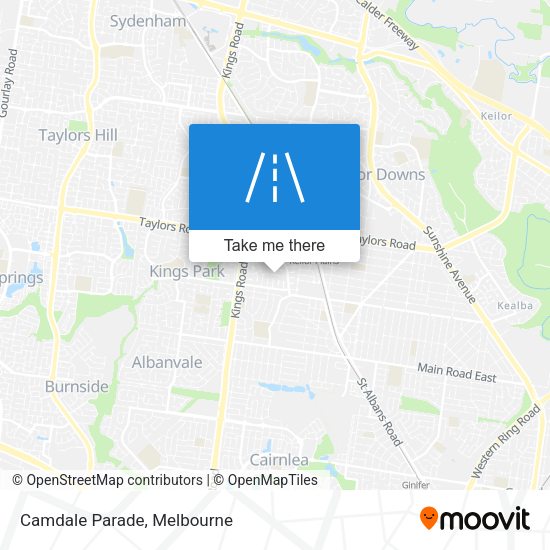 Camdale Parade map
