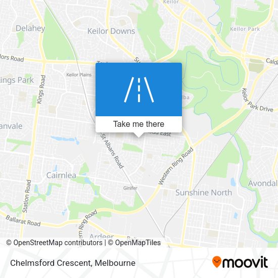 Chelmsford Crescent map
