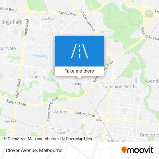 Clover Avenue map