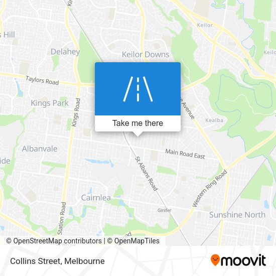 Collins Street map