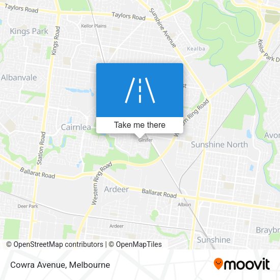 Cowra Avenue map