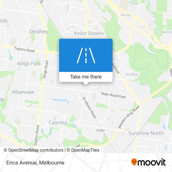 Erica Avenue map