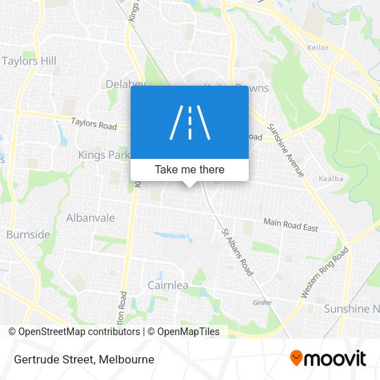 Gertrude Street map