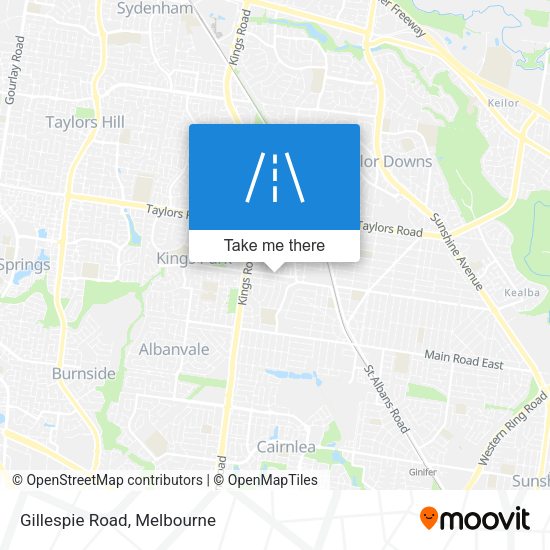 Gillespie Road map