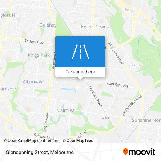 Glendenning Street map